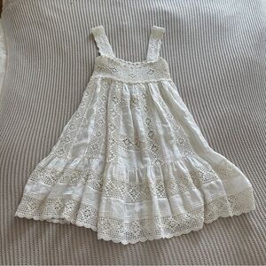 Doen White Lace Mini Dress